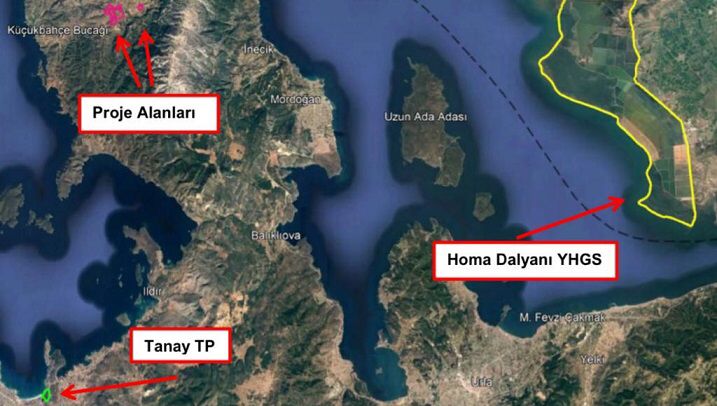 Karaburun Ildır Körfezi Özel Çevre Koruma Bölgesi’nde 118,9 hektarlık mera alanı santral için feda edildi