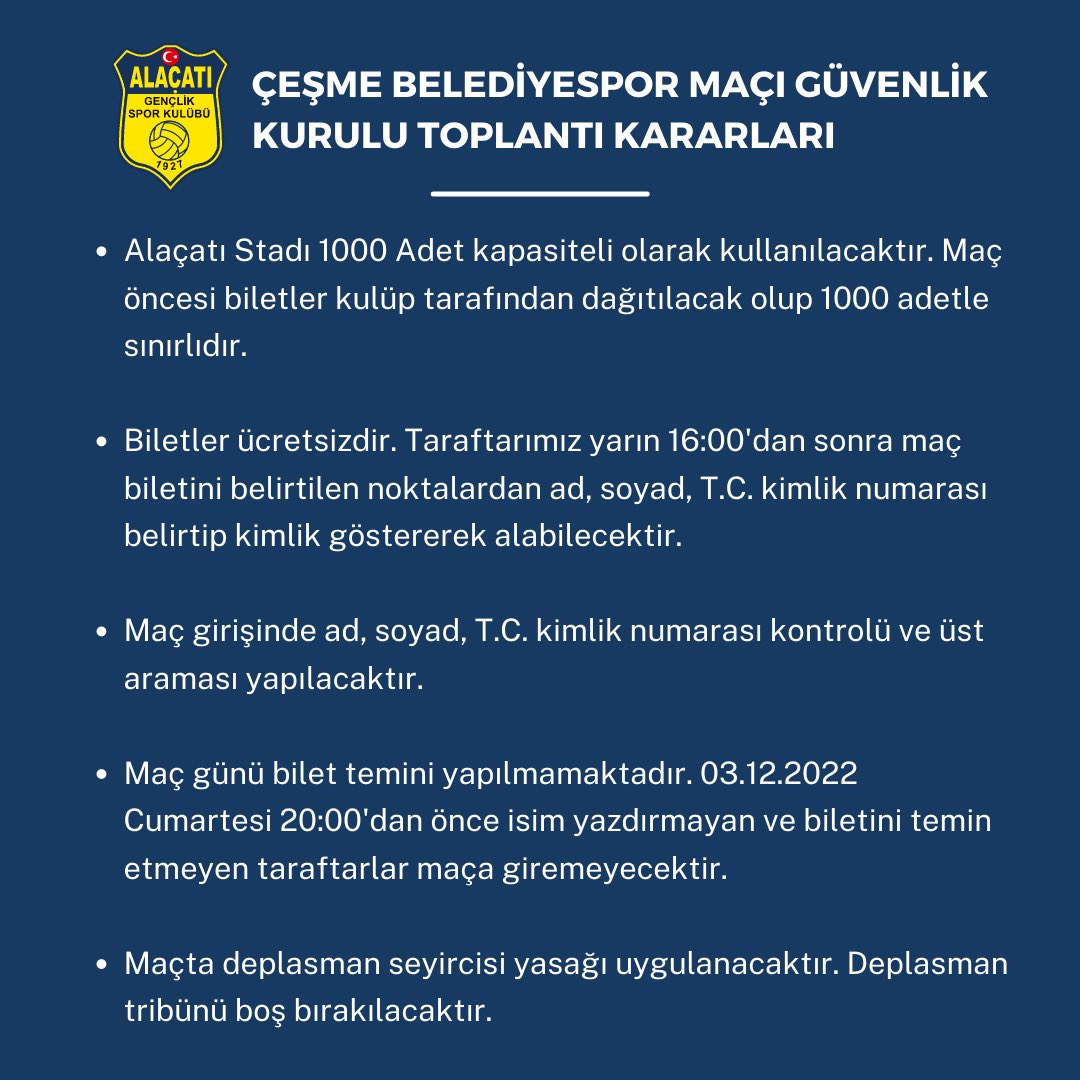 Alaçatıspor - Çeşme Belediyespor maçında bir ilk