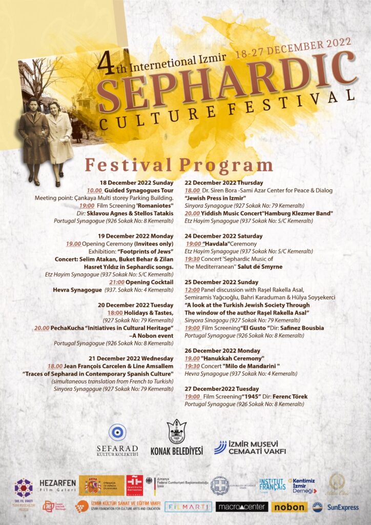 4. Uluslararası İzmir Sefarad Festivali (18-27 Aralık)