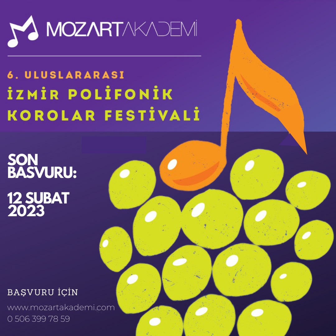 Mozart Akademi'den 6. Uluslararası Polifonik Korolar Festivali