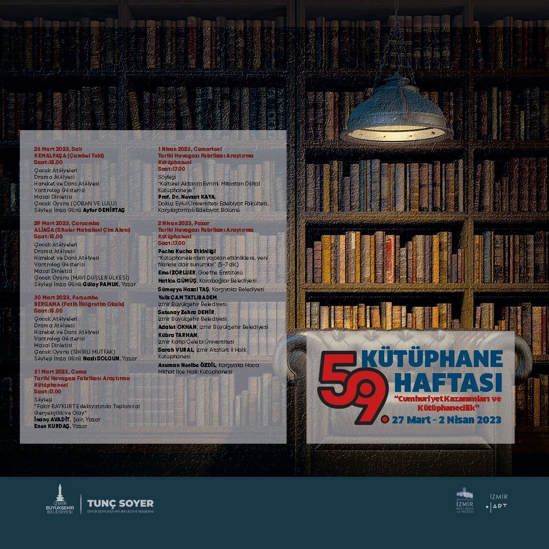 Büyükşehir 59. Kütüphane Haftası'nı etkinliklerle kutlayacak