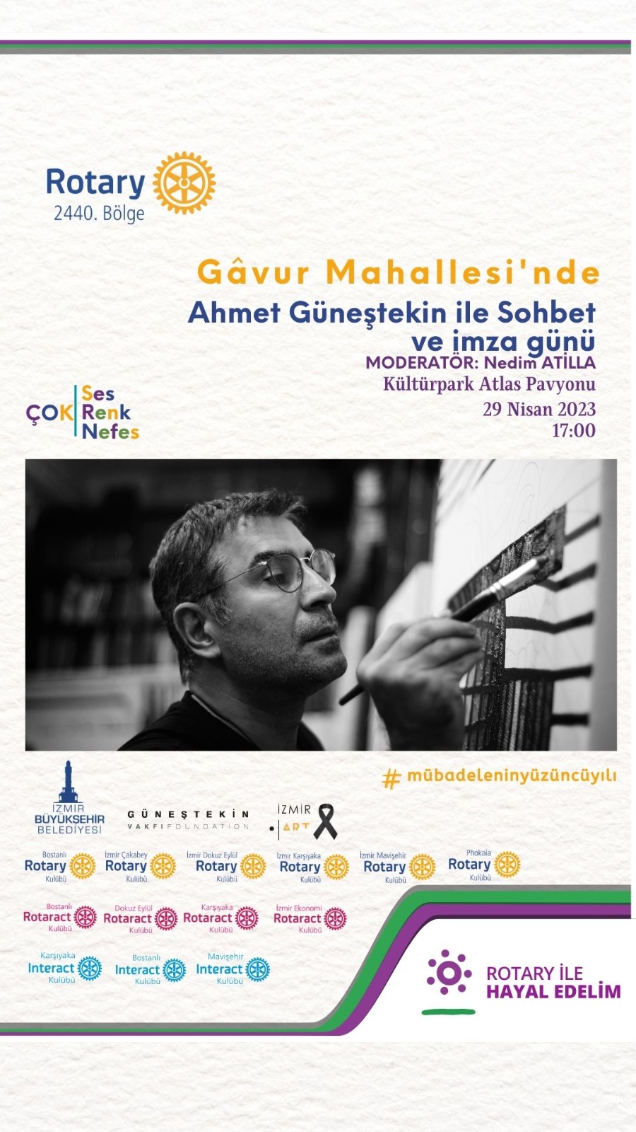 Güneştekin kitaplarını depremzedeler için imzalayacak