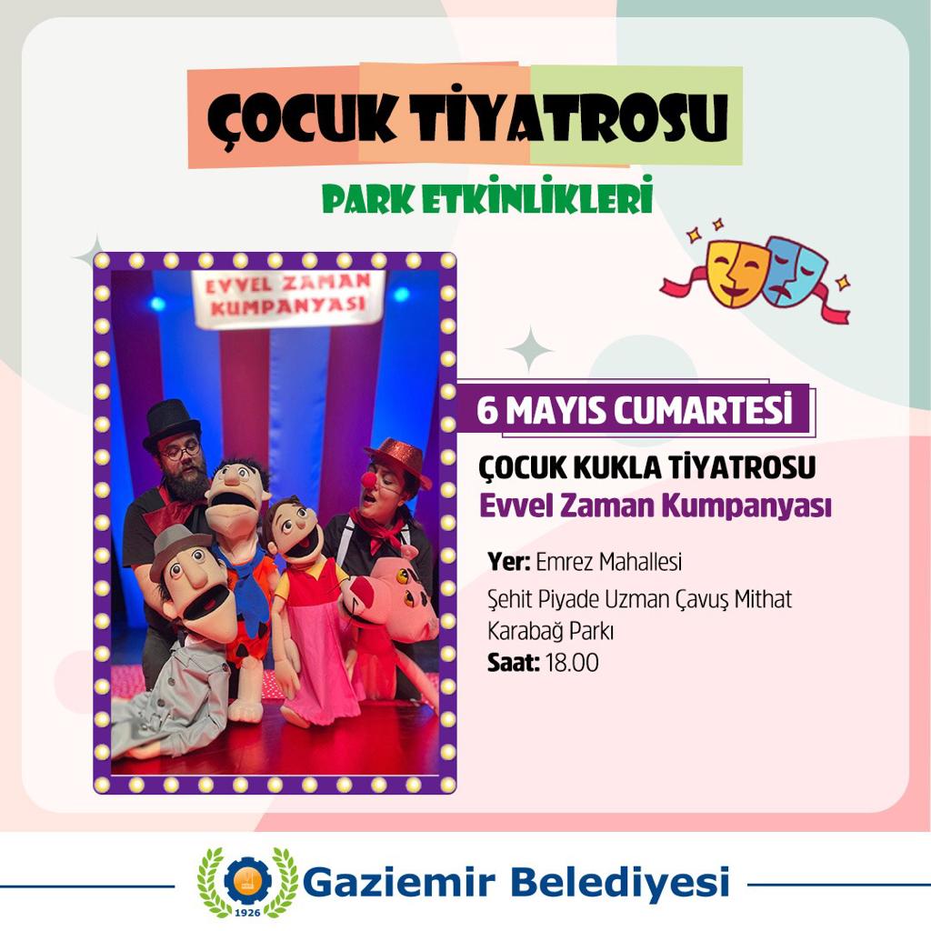 Çocuk tiyatroları parklara taşınıyor