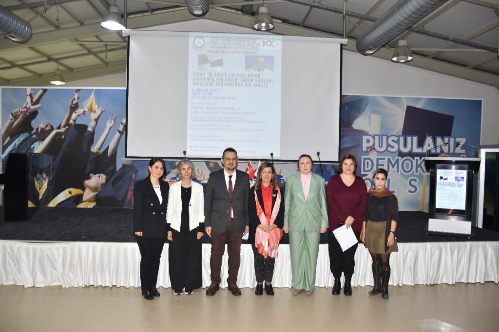İzmir Demokrasi Üniversitesinde “İsrail’in Gazze Saldırılarına Akademik Bir Bakış: İnsan Hakları İhlalleri Bağlamında Bir Analiz” Başlıklı Panel Düzenlendi