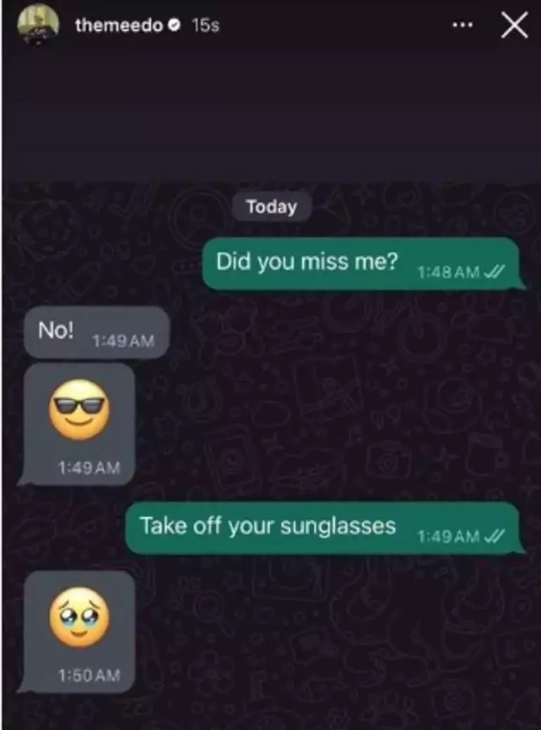 Meedo'dan Paylaşım: Beni Özledin mi?