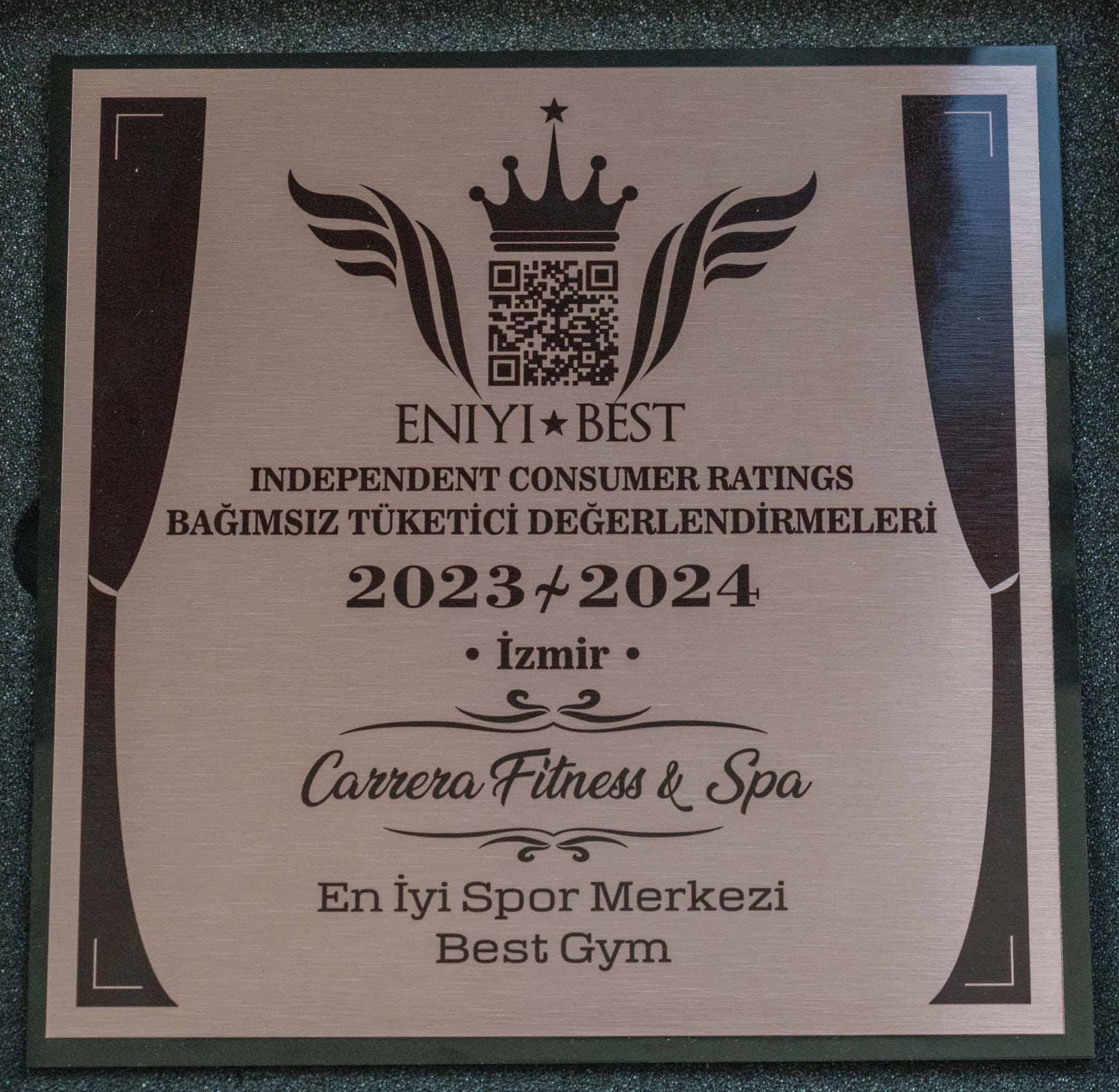 Folkart Carrera en iyi spor salonu seçildi.