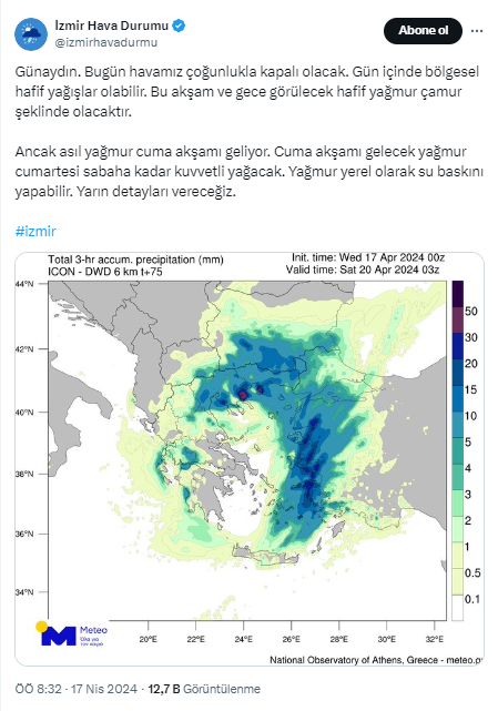 İzmir'e yağmur geliyor: Sıcaklık da düşecek