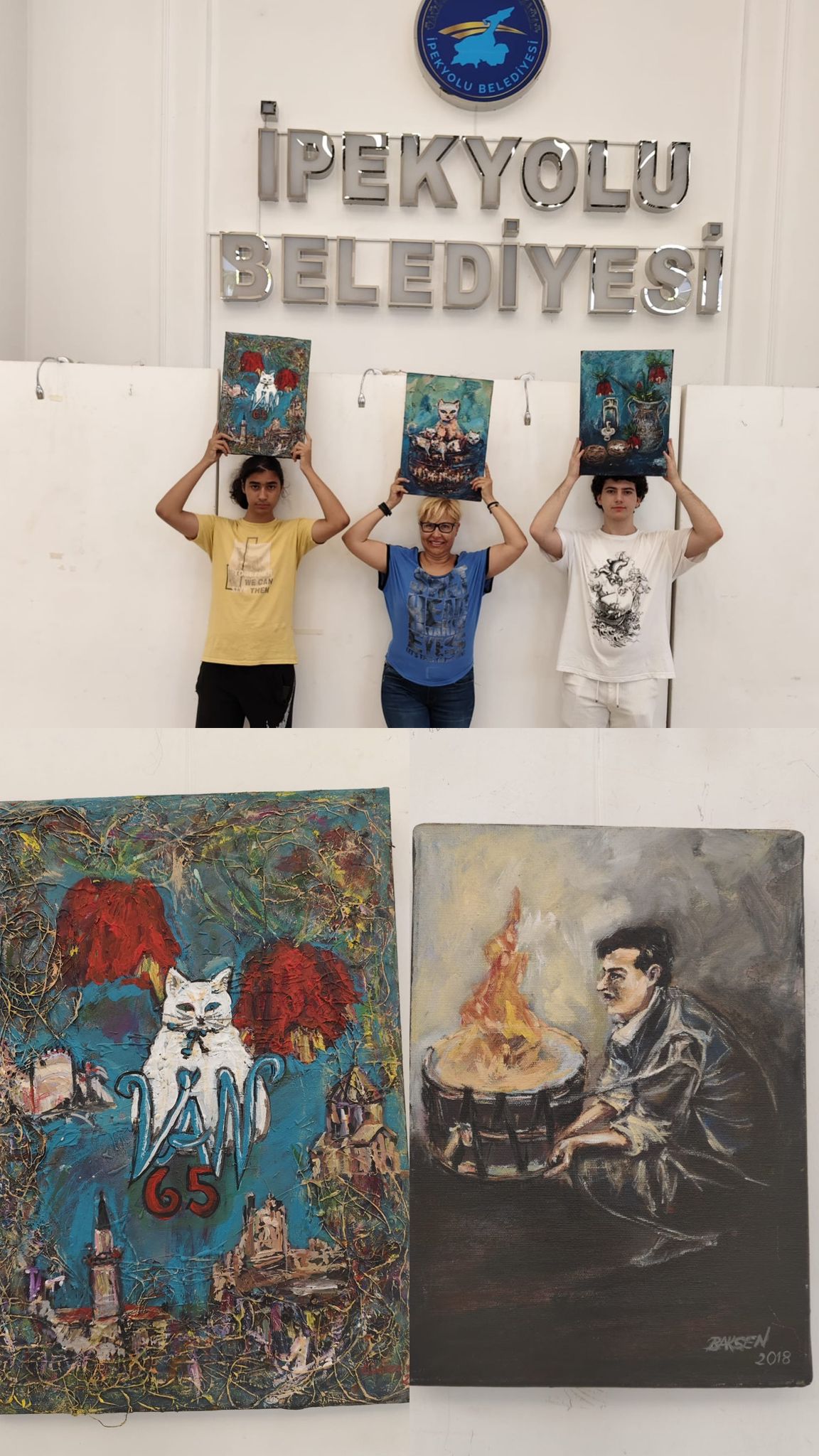 İzmir Van Kolajı Resim Sergisi Van'da Sanatseverlerin Buluşma Noktası Oldu