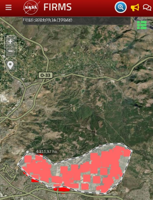 NASA, İzmir yangınında 4400 hektar alanın zarar gördüğünü tespit etti