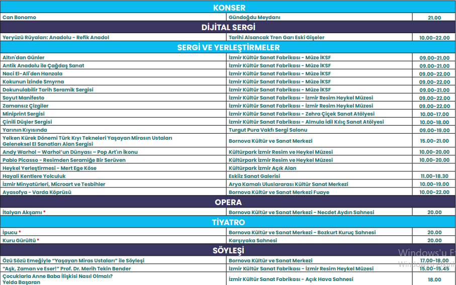 İzmirliler Kültür Yolu Festivalinde buluşuyor