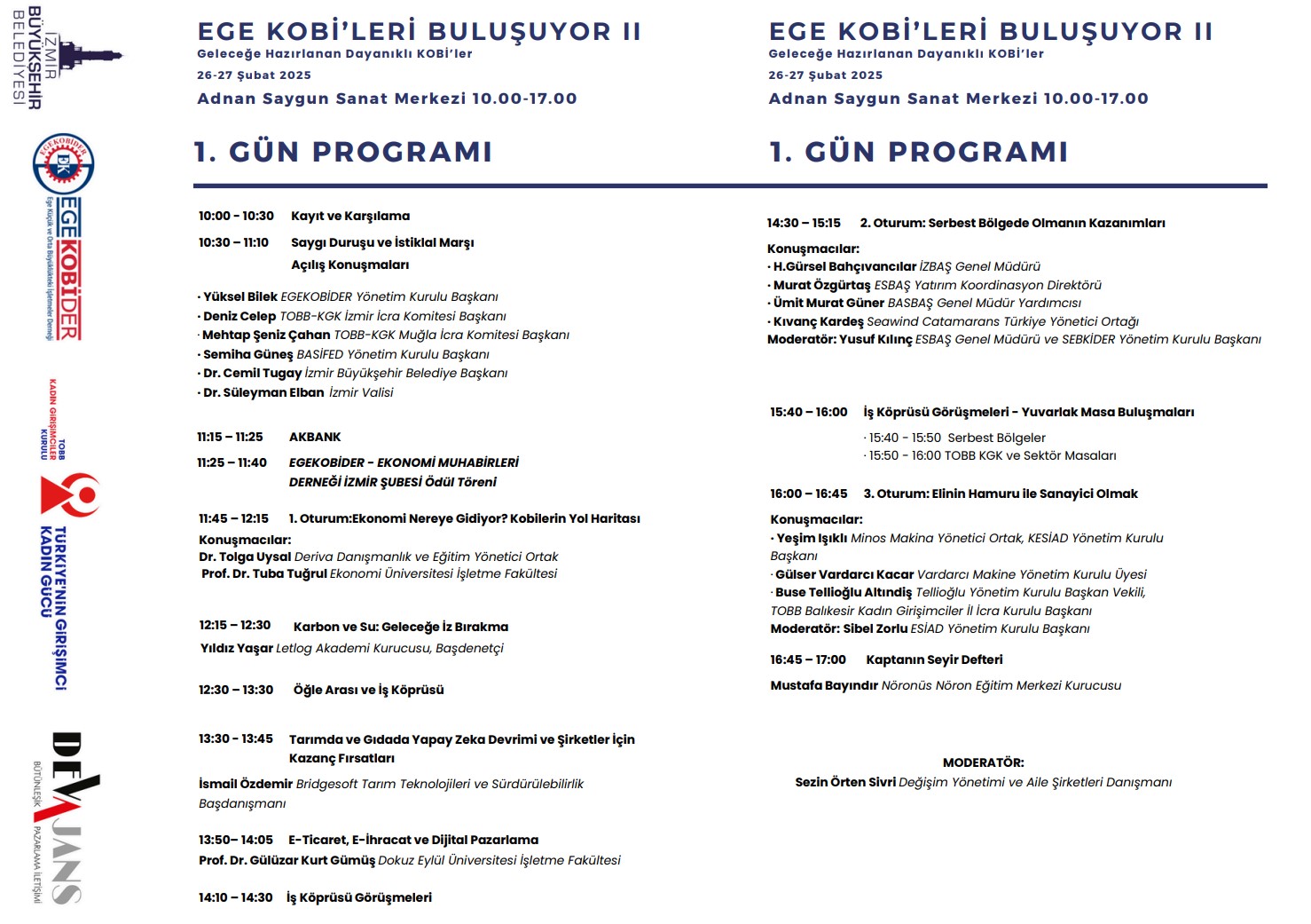 2. Ege KOBİ'leri Buluşuyor Zirvesi Devam Ediyor