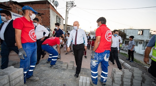 Başkan Soyer Acil çözüm ekipleriyle sahada