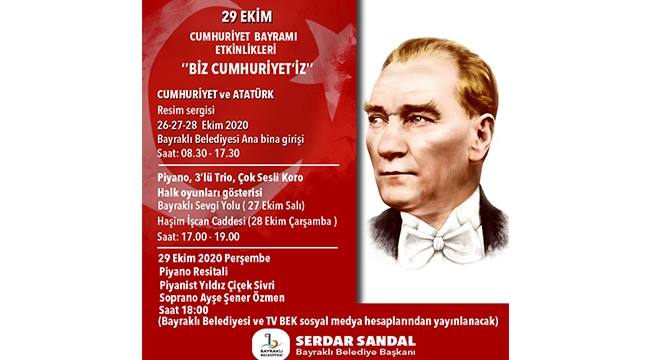 Bayraklı, Cumhuriyet Bayramı&#039;nı coşkuyla karşılayacak