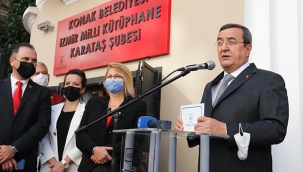 İzmir’in ilk 7/24 açık kütüphanesi açıldı