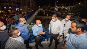 Soyer Bostanlı Ahırkuyu Deresi'ndeki çalışmaları inceledi