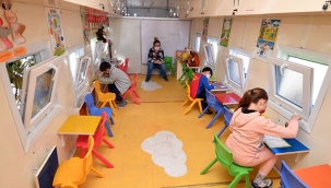 Büyükşehir çadır kentte de çocukların yanında