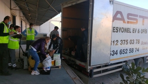 Depremzedenin eşyası emin ellerde