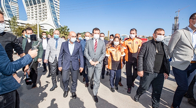 İmamoğlu&#039;ndan Soyer&#039;e geçmiş olsun ziyareti