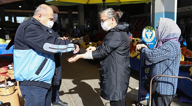 Pazaryerlerinde Covid-19 önlemi