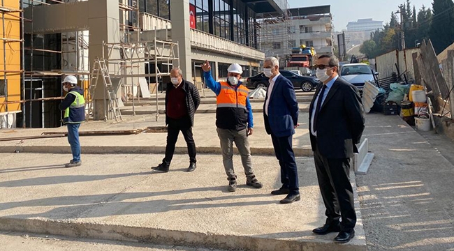 Başkan Batur’dan tesis inşaatlarına denetleme