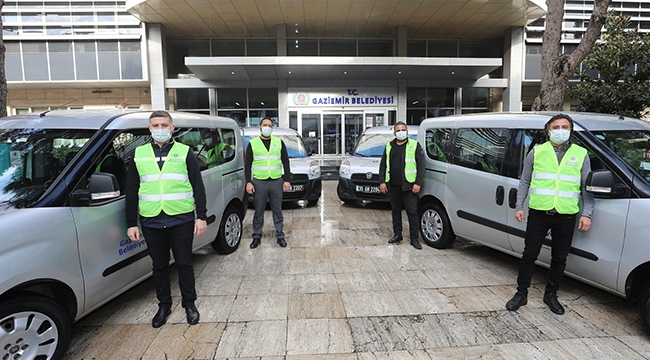 Gaziemir Belediyesi’nden filyasyon ekiplerine ulaşım desteği