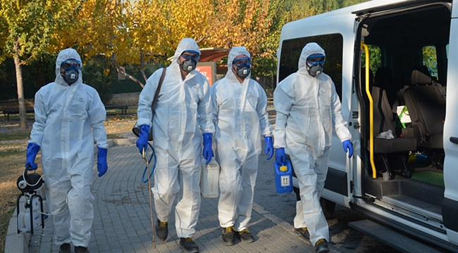 Kamuya açık 246 bin nokta dezenfekte edildi