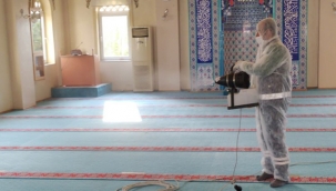 Konak’ta ibadethanelere dezenfekte seferberliği