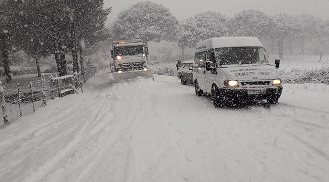 78 köy ve mahalle yolunda kar küreme çalışması yapıldı