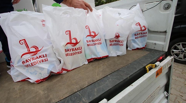 Bayraklı Belediyesinden 41 bin aileye sosyal destek