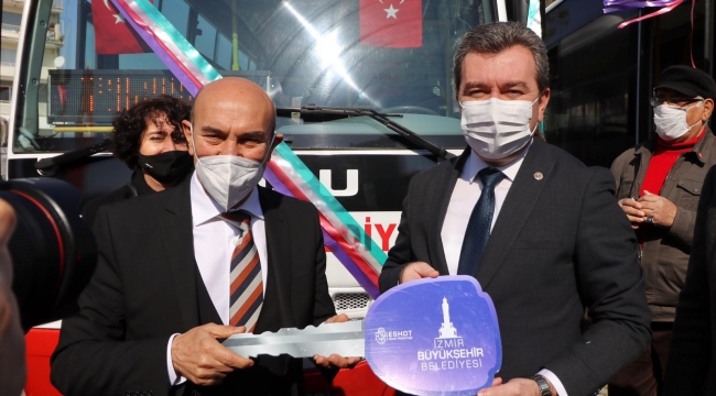 Büyükşehir Belediyesi’nden Bergama Belediyesi’ne iki adet otobüs