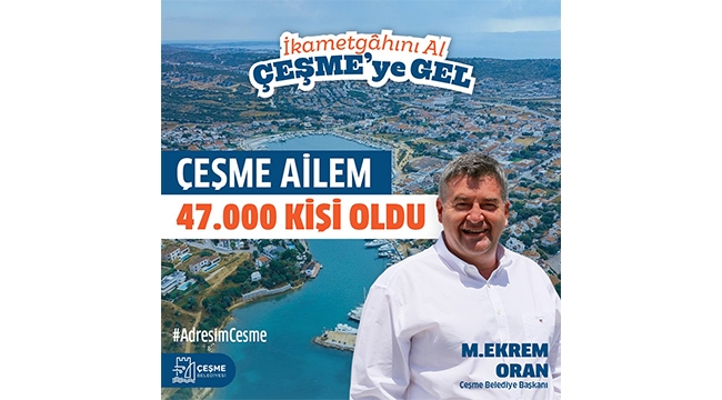 Çeşme’nin nüfusu 46.093 oldu!