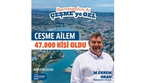 Çeşme’nin nüfusu 46.093 oldu!