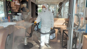 Konak'tan berberlere hijyen desteği