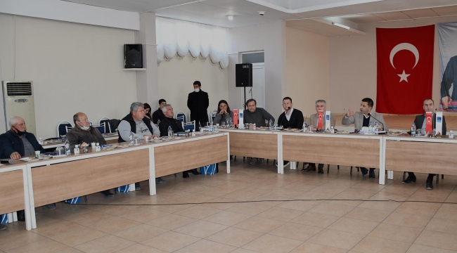 Başkan ömer günel muhtarlarla buluştu