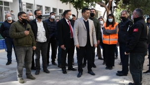 Kahramanlar caddesi esnafı belediye çalışmalarından memnun