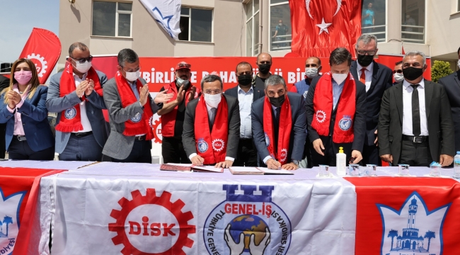 Konak’ta 1 Mayıs&#039;tan önce sözleşme bayramı