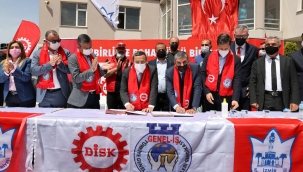 Konak’ta 1 Mayıs'tan önce sözleşme bayramı