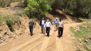 Beydağ Belediye Başkanı Feridun Yılmazlar, kırsalda yapılan çalışmaları yerinde inceledi.