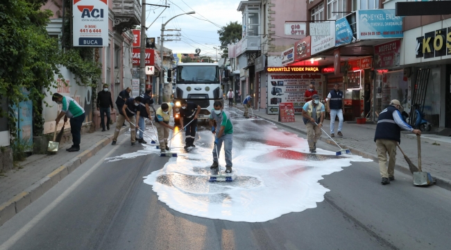 Buca yollarında temizlik seferberliği