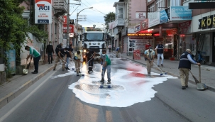 Buca yollarında temizlik seferberliği