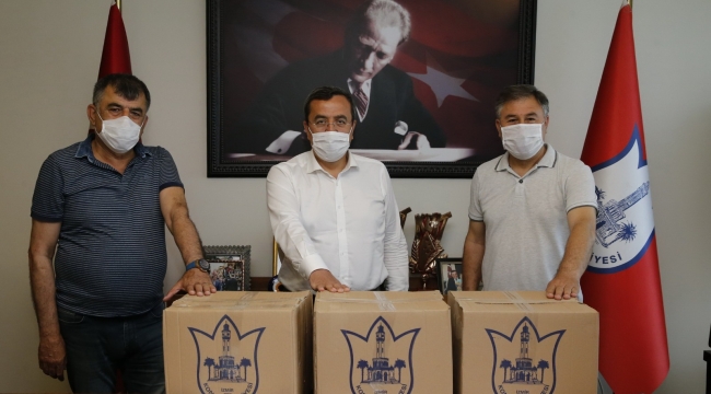 Konak’ta amatör sporculara gıda desteği