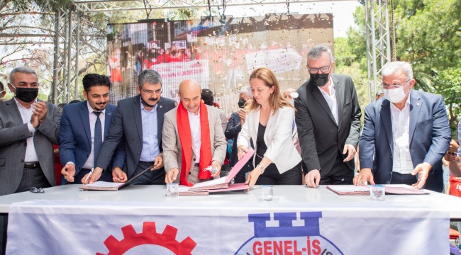 10 bin İZENERJİ çalışanını ilgilendiren toplu iş sözleşmesi imzalandı Başkan Soyer: Eşit işe farklı maaş dönemi bitiyor