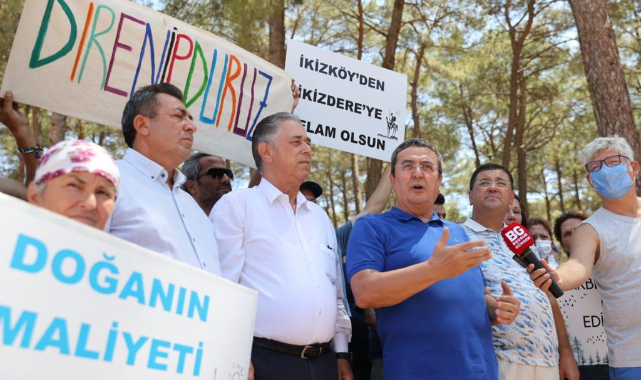 Akbelen dayanışmasına Kıyı Ege desteği