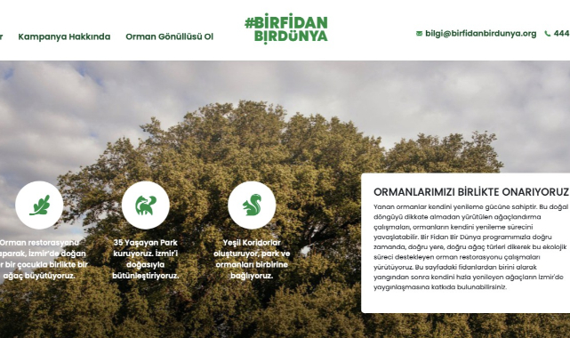 “Bir Fidan Bir Dünya” kampanyası büyüyor