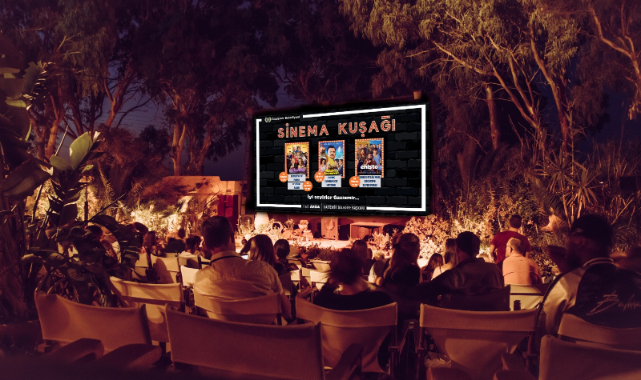 Gaziemir’de açık havada sinema keyfi