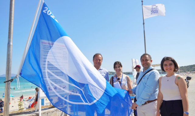 Ilıca Plajı’nda ikinci Mavi Bayrak gururu!