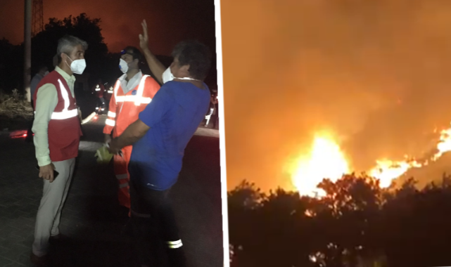 Marmaris Hisarönü tahliye ediliyor