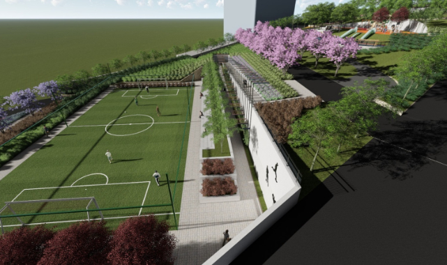 Bayraklı Körfez Mahallesi’nde 8 dönüm alana park kuruluyor: Yeşil alan da var, futbol sahası da