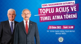 CHP Genel Başkanı Muğla'ya Geliyor