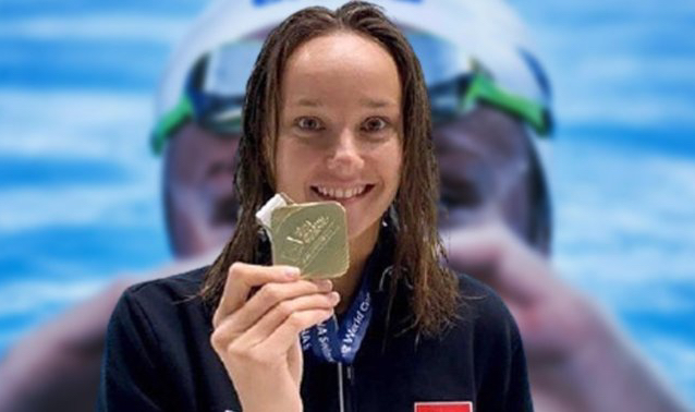 Milli Yüzücümüz Viktoria Zeynep Güneş, Dünya Yüzme Kupası&#039;nda Bronz Madalya Kazandı !